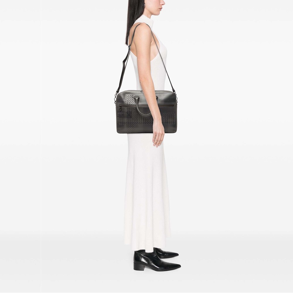 Pre-Loved Bottega Veneta Intrecciato Trimmed Nappa Business Bag - Picture 7 of 7